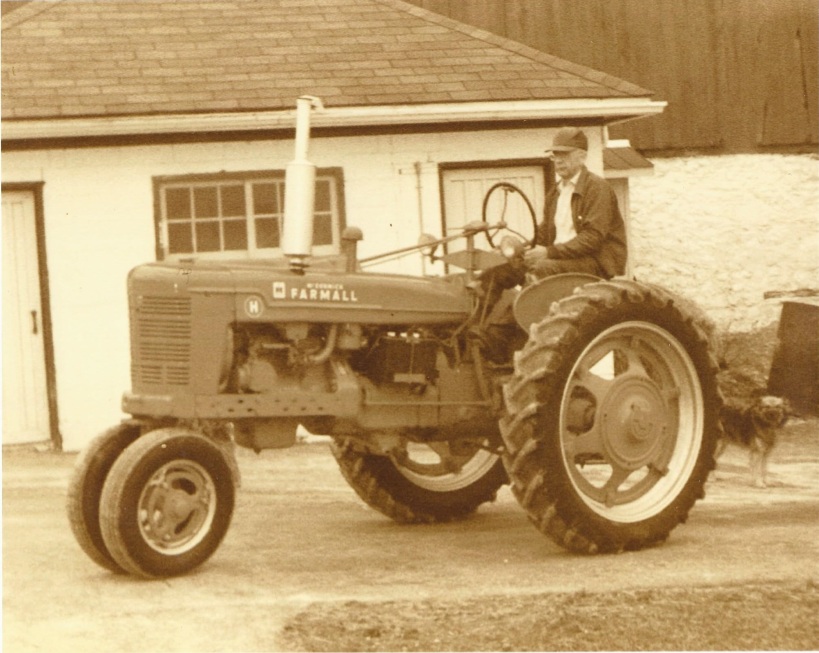 Dad and IH Tractor