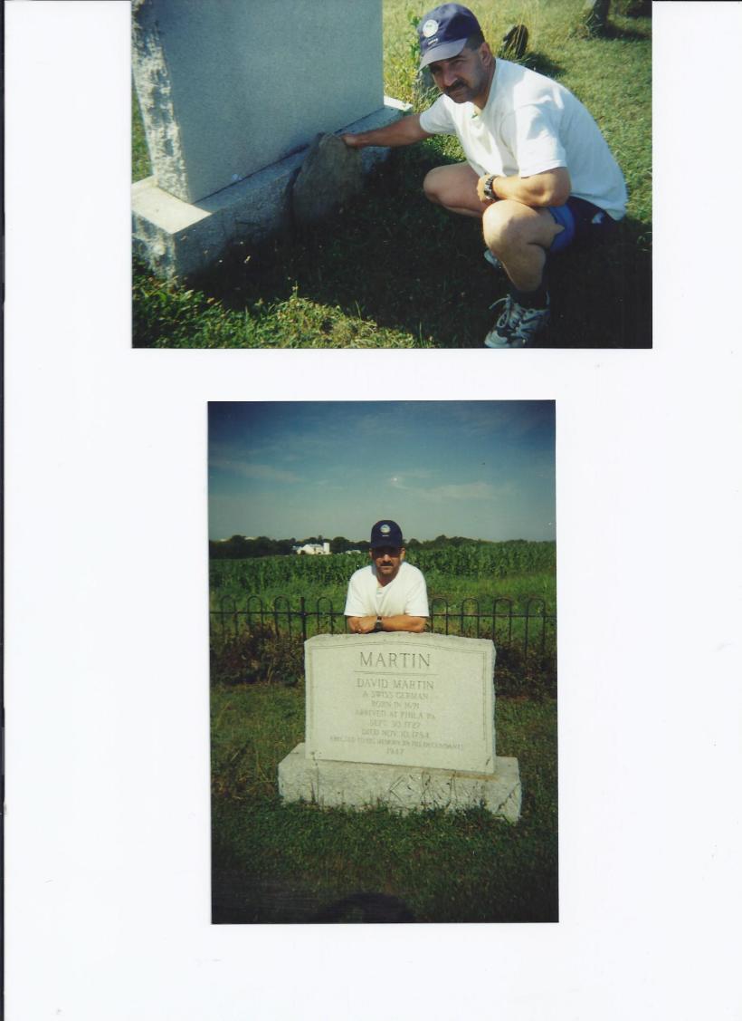 Me and David Martins old grave marker